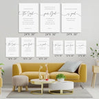 GUBIYU The Lord Your God Is Good Wall Art Black and White Christian Home Decor - Image 3