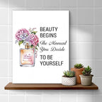 Inspirational Pink Flower Wall Art Decor - Image 4