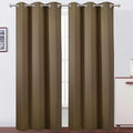 LEMOMO Brown Thermal Blackout Curtains/38 x 84 Inch/Set of 2 Panels Room by Lemomo