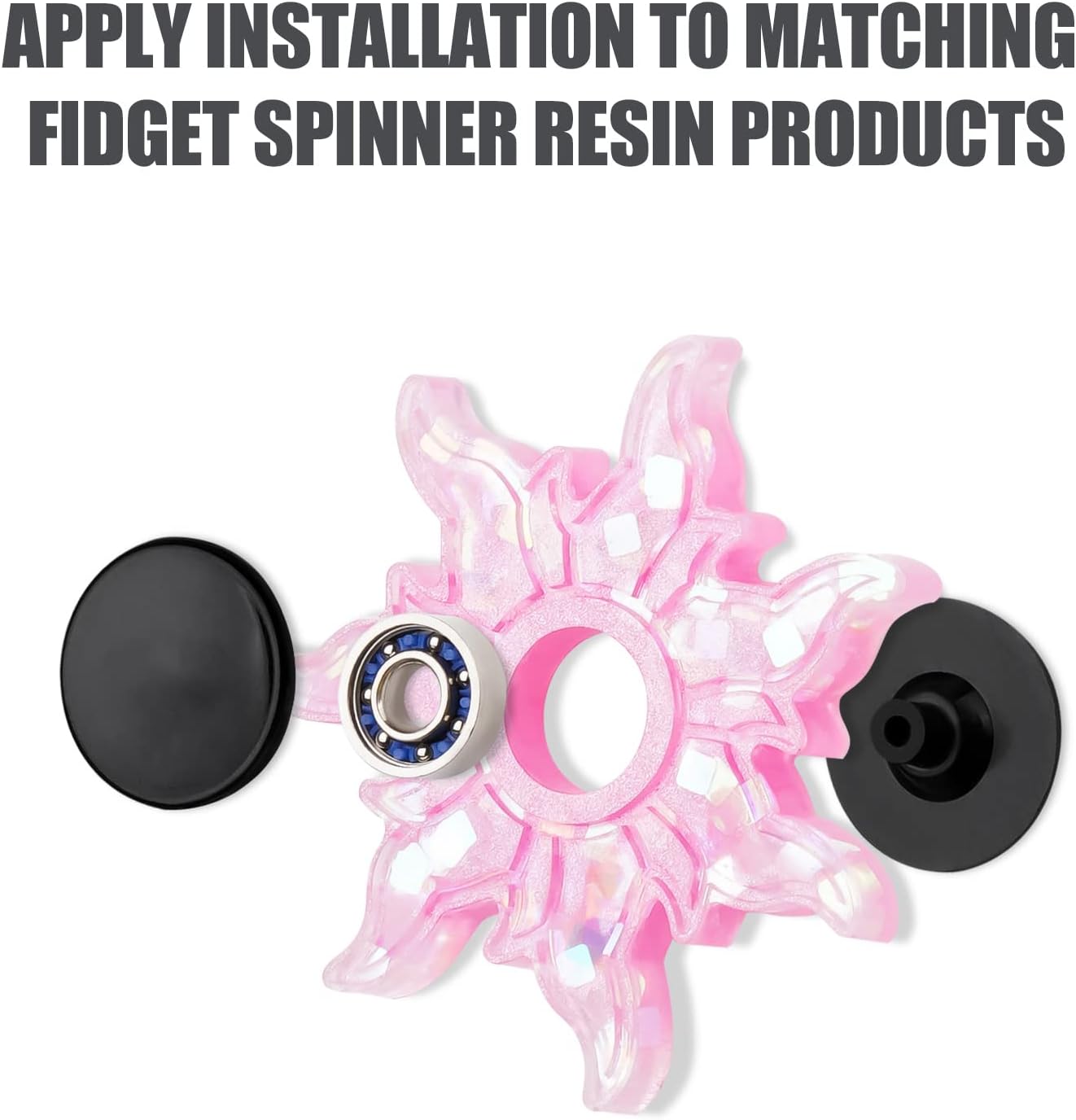 20 Pack Fidget Spinner Bearing and Cap Replacement Set, Chrome Steel Bearing Balls, High Speed 13mmx7mmx4mm Bearings Single Sealed Small Bearings for Fidget Spinner