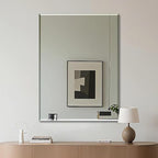 Ruomeng Frameless Mirror for Wall, 48x36 Inch Bathroom Vanity Mirror Farmhouse - Image 9