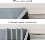 AJAZZ 100% Blackout Self Adhesive Curtains Small Window Short Temporary - Image 5