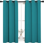 NICETOWN Room Darkening Curtains 45 inch Length 2 Panels, Thermal Insulated - Image 2