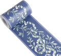 UPREDO Royal Blue Floral Wall Border Peel and Stick Ceiling Border Wallpaper by UPREDO