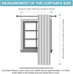 RYB HOME Blackout Grey Curtains - Image 7