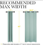 NICETOWN Aqua Blue Thermal Insulated Curtains Blackout Draperies, Window - Image 7