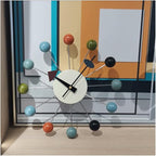 Wood Ball Wall Clock Mid Century Modern Silent Non Ticking Battery Operated 13 - Image 8