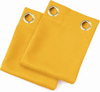 LEMOMO Blackout Curtains 66 x 54 Inch Long Yellow Curtains Set of 2 Panels Room - Image 9