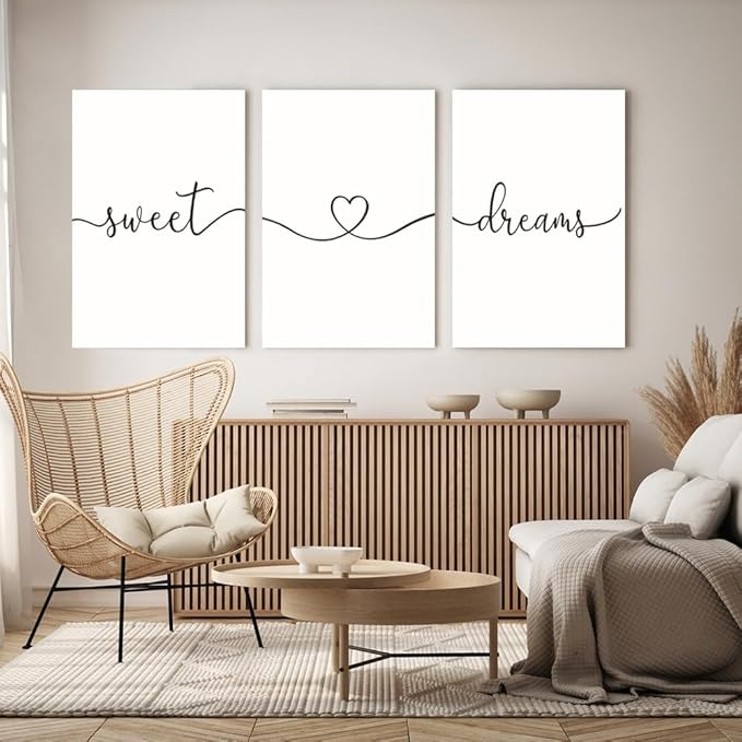 GUBIYU Sweet Dreams Wall Art for Bedrooms - Image 2