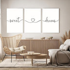 GUBIYU Sweet Dreams Wall Art for Bedrooms - Image 2