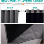 NICETOWN 100% Blackout Curtains - Image 4