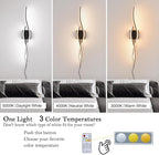 Plug in Wall Sconces Set of 2, Modern Plug in Sconce - Image 6