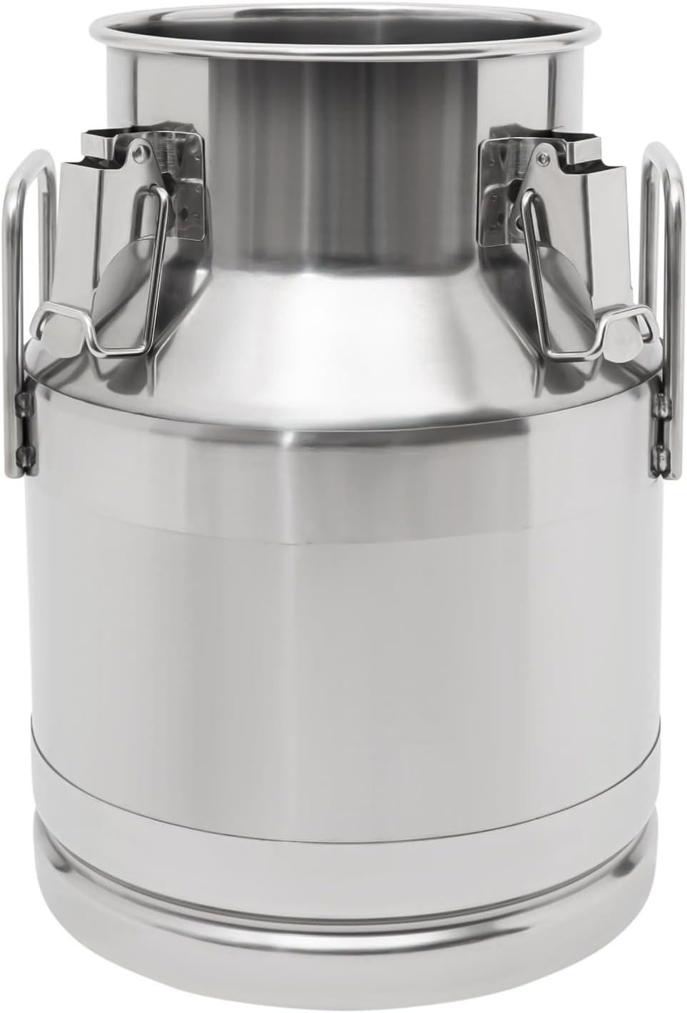 0.03 inchThickened Stainless Steel Milk Can Large Liquid Container Storage,Stainless Steel Milk Bucket With Sealing Lid and Carry Handle,for Wine, Oil Storage Transport (10L/ 2.6 Gal)