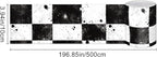HOMETITUTE Wallpaper Border Peel and Stick Wall Border 4x196 Inch Grunge Black - Image 3