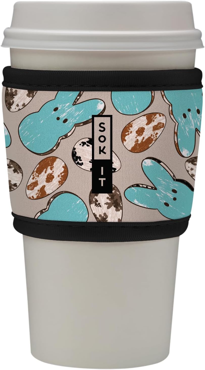 Sok It HotSok Coffee & Tea Reusable Insulated Neoprene Cup Sleeve (Hanging With My Peeps)