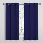 NICETOWN Navy Blue Blackout Curtains 40 inches Length by NICETOWN