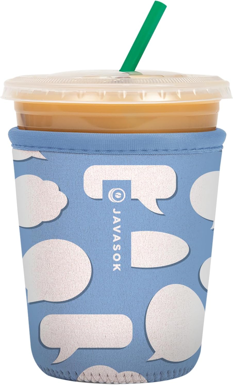 Sok It JavaSok Iced Coffee & Cold Soda Insulated Neoprene Cup Sleeve (Big Ideas, Small: 16-20oz)