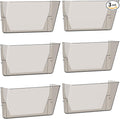 Gawerk Clear Acrylic Single Pocket, Plastic Hanging Wall Mount File Holder by Gawerk