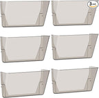 Gawerk Clear Acrylic Single Pocket, Plastic Hanging Wall Mount File Holder by Gawerk