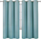 LEMOMO Stone Blue Thermal Blackout Curtains/42 x 72 Inch/Set of 2 Panels Room - Image 2