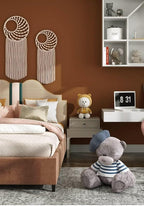 Safiyya Peel and Stick Wallpaper Dark Orange Contact Paper 118"x17.7" Solid - Image 2