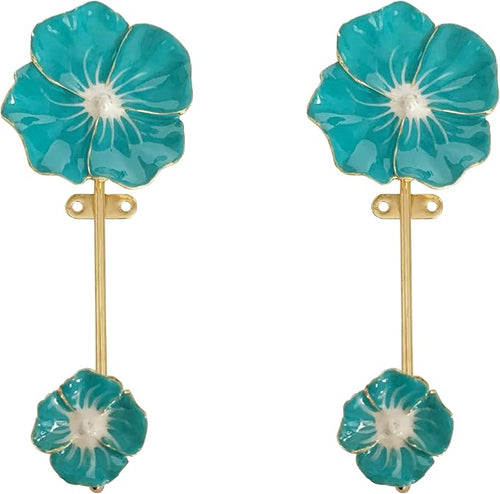 2 Pack Decorative Wall Hooks, Vintage Flower Shaped Metal Wall Hook by Pasiir