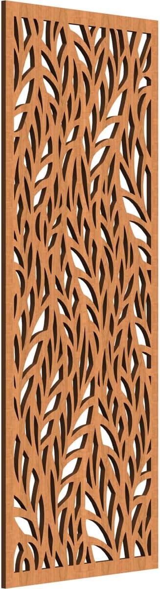 13 3/8"W x 34 3/8"H x 3/8"T Ortonville Decorative Fretwork Wood Wall Panels by EkenaMillwork
