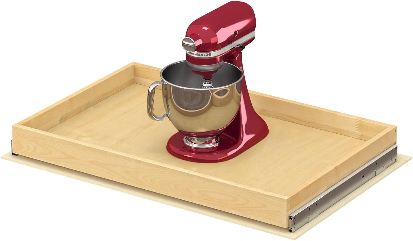 ALINE FURNITURE Pull Out Drawers for Cabinets Birch Wood, 33" W X 21" D Soft Close Slide Out Drawer for Kitchen Cabinets, Pull-out Shelves, Sliding Shelf for Pantry Cabinet Organizer