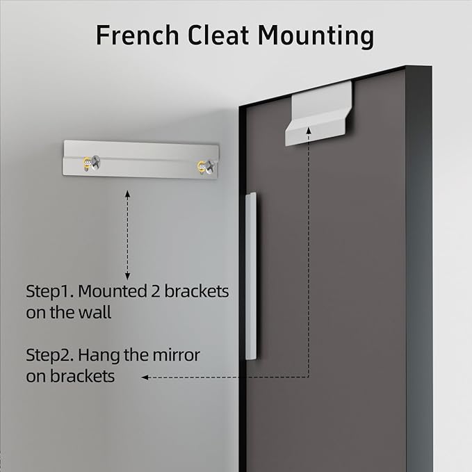 36"x 24" Black Bathroom Mirrors - Image 7