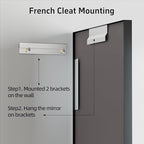 22x30 Inch Bathroom Mirror for Over Sink, Rectangular Black Mirror, Mirrors for - Image 7