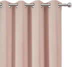 LEMOMO Blackout Curtains 66 x 72 Inch Long Blush Curtains Set of 2 Panels Room - Image 6