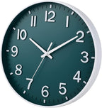 HZDHCLH Green Wall Clocks Battery Operated, 12 inch Silent Non Ticking Modern - Image 3