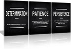 KAWAHONE Inspirational Quotes Wall Art, Motivational Determination Patience by KAWAHONE