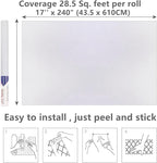Arthome 23.6"x200" White Contact Paper, Peel and Stick Matte Wallpaper - Image 7