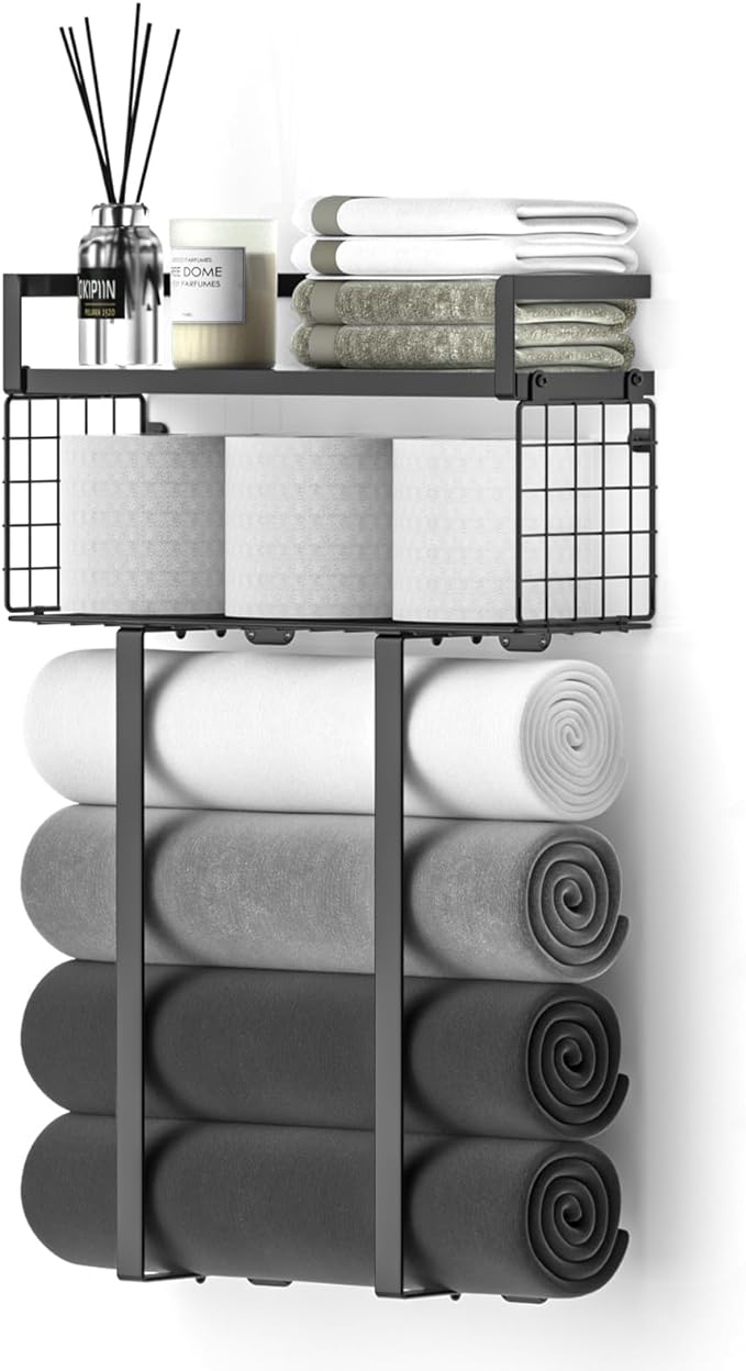 Xstydes Towel Racks for Bathroom, Metal Towel Holder by XstydesDreamworks