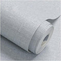 Fabric Peel and Stick Wallpaper Gray Faux Grasscloth Wallpaper Self-Adhesive by HellKitWallpaper