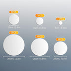Shappy 32 Pcs Acrylic Mirror Wall Stickers Removable Round Wall Decal Circle - Image 2