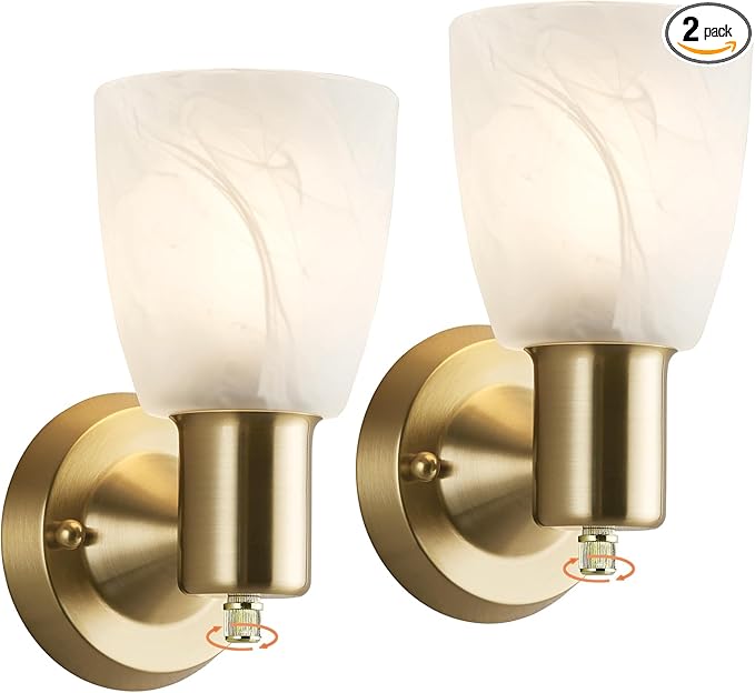 EJIAXIN Wall Sconces Set of 2, Modern Wall Light Fixtures by WelcometoEJIAXIN