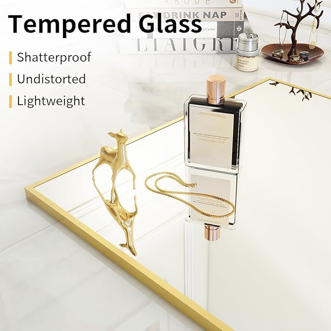 VooBang Mirror Full Length, Aluminum Alloy Frame Full Body Mirror, Standing - Image 3