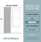 ChrisDowa Blackout Curtains 108 Inches Long - Image 5