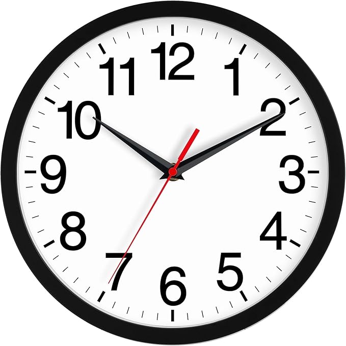 Rohioue 14 Inch Wall Clock Modern Battery Operated Silent Non Ticking Large by RohioueWallClock