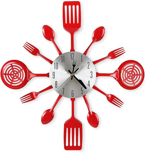 16 Inch Cutlery Kitchen Wall Clocks by CIGERA