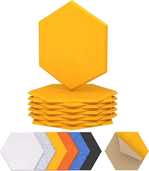 12 Pack Hexagon Acoustic Panels, TONOR 12"x 10"x 04" High Density Sound Proof by TONOR