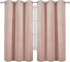 LEMOMO Blush Thermal Blackout Curtains/38 x 63 Inch/Set of 2 Panels Room - Image 2