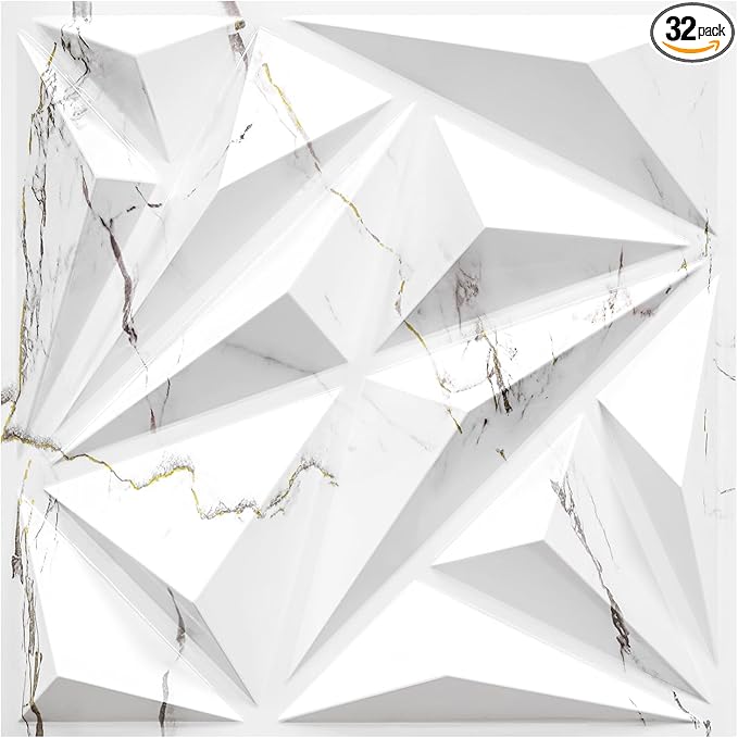 STICKGOO 33 Pack 3D Wall Panels by STICKGOO