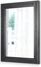 AAZZKANG Large Mirrors for Wall Black 28"x20" Rectangle Wood Framed Mirror by AAZZKANG