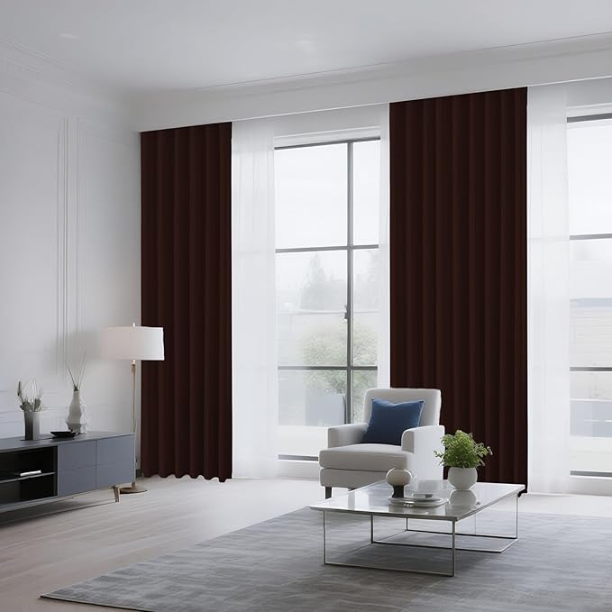 CUCRAF Blackout Curtains 96 inch Length 2 Panels Set, Rod Pocket Room Darkening - Image 8