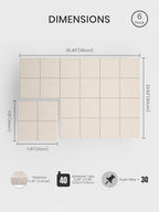Bumusty Large Felt Bulletin Board, 30 Push Pins, 40 Adhesive Tabs - Image 2