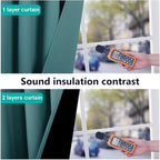 NICETOWN Sea Teal Full Shade Curtain Panels, Sea Teal, Pair of Thermal - Image 4