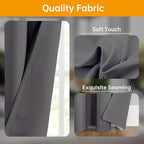 Hoeflife Room Divider Curtains Blackout Floor to Ceiling Curtain - Image 4